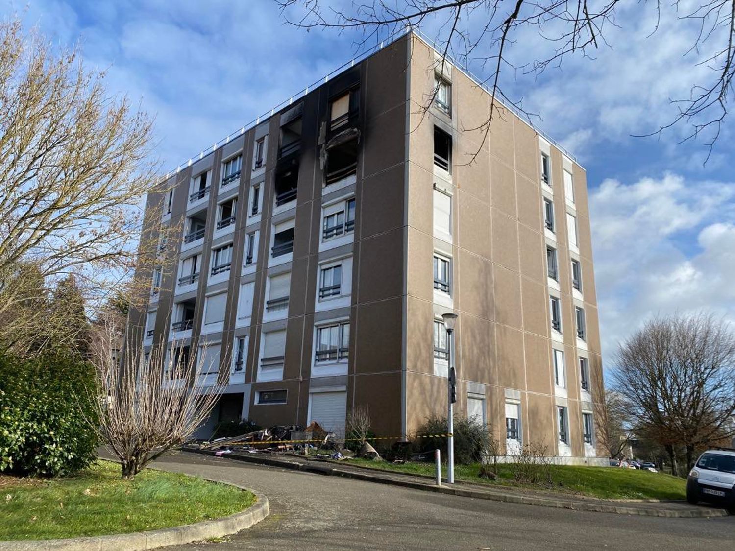 Incendie dans un appartement de la rue Albert-Samain, au Mans